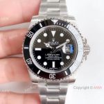 New Upgraded V3 Rolex Submariner Date ETA2836 Watch Replica Ss Black Ceramic Bezel